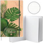 LEAN Monstera mintás vonalas jegyzetfüzet A5 (21671)