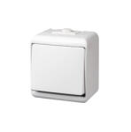 Somogyi Elektronic Kft GAO 22041 váltókapcsoló, kültéri IP44 kivitel, 230 V~ / 50 Hz / 10 A, fehér (22041)