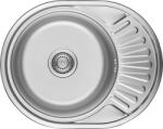 Kuchinox Normál, 1 rekeszes rozsdamentes mosogató 570x450x180 mm csepegtetővel, sima felület, acél, LAV-SGN_083T (LAV-SGN_083T)