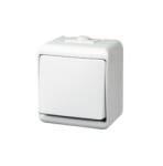 Somogyi Elektronic Kft GAO 22181 2 pólusú kapcsoló, kültéri IP44 kivitel, 230 V~ / 50 Hz / 10 A, fehér (22181)