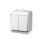 Somogyi Elektronic Kft GAO 22031 csillárkapcsoló, kültéri IP44 kivitel, 230 V~ / 50 Hz / 10 A, fehér (22031)