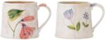 Bloomingville Căni crem 2 buc. din ceramică 430 ml Camilla - Bloomingville