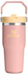 STANLEY Прасковен термос от неръждаема стомана 410 ml IceFlow Flip Straw 2.0 Tumbler Peach Rose - Stanley (100000116280)