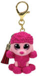 Ty TY: Mini Boos clip figurină din plastic PATSY - pudel roz (TY 25073)