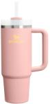STANLEY Прасковен термос със сламка от неръждаема стомана 890 ml Quencher H2. O FlowState Tumbler Peach Rose - Stanley (100000148879)