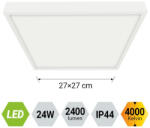 EMITHOR 27018 Lenys 27x27x3cm, 2400lm, 4000K, IP44 mennyezeti lámpa (27018)