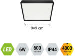 EMITHOR 27023 Lenys 9x9x2, 5cm, 600lm, 4000K, IP44 mennyezeti lámpa (27023)