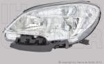 Opel Mokka 2012-2019 - FSZ HB3/H7+napp. f. bal króm h. (motorral) DEPO