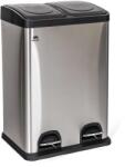Brilanz Coș din inox pentru deșeuri sortate 2×20 l cu pedală Cos de gunoi
