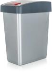 keeeper Coș de gunoi basculant 25 l, dreptunghiular, plastic, argintiu/gri Cos de gunoi