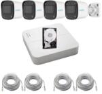 Uniarch Sistem supraveghere Uniarch cu 4 camere IP 2MP PoE, microfon si HDD 500GB (50563-)