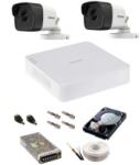 Rovision Kit supraveghere Hikvision 5MP cu 2 camere Bullet IR, DVR si HDD 500GB (20636-)