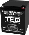 Rovision Acumulator AGM VRLA 12V 28Ah cu borne M6, 165x125x175 mm (BA088424)