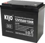 KIJO Acumulator AGM Deep Cycle 12V 55Ah cu terminal M6, KIJO JM12-55 (JM12-55)