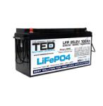 TED Electric Acumulator LiFePO4 25.6V 100Ah cu BMS si Bluetooth, terminal M8 TED Electric (A0117170)