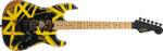 EVH Limited Edition Striped Series Frankenstein Frankie Aged Black and Yellow Black with Yellow Stripes