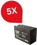 Rovision Pachet 5 acumulatori 12V 7Ah VRLA fara întretinere pentru UPS si sisteme backup (39676-)