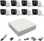 Rovision Sistem supraveghere Hikvision cu 8 camere 8MP, DVR 8 canale si HDD 2TB (36160-)