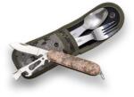 Joker Set briceag multifunctional pentru camping cu tacamuri din inox si husa (JKR0708) Tacam