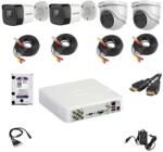 Rovision Kit supraveghere video Hikvision 5MP cu 4 camere, DVR 4 canale si HDD 1TB (20101-)