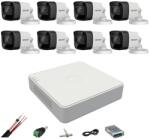 Rovision Sistem supraveghere Hikvision cu 8 camere 8MP, IR 80m, DVR 8 canale (36155-)