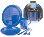 360 Degrees Set vase camping 360 Degrees BPA Free, 6 piese, cu husa albastra (360DSETBLU) Serviciu de masa