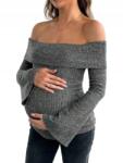 Shein Kismama Blúz Carmen Nyakkivágással XXL