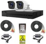 HiLook Kit supraveghere HiLook cu 2 camere 2MP, DVR 4 canale si HDD 500GB (50255-)