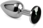 Lovetoy Dop Anal Cu Bijuterie Rosebud Classic Metal, Negru, 6.5 Cm