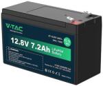 V-TAC Acumulator LiFePO4 V-TAC 12.8V 7.2Ah, IP55, carcasa ABS (11942)