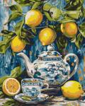 Ideyka Set pictura pe numere, cu sasiu, Lamai si ceramica, 40x50 cm (KHO5753)