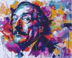 Figured Art Set pictura pe numere, cu sasiu, Mustata lui Dali - street art, 40x50 cm (FA10271-Y)