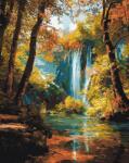 Figured Art Set pictura pe numere, cu sasiu, Cascada toamna, 40x50 cm (FA10807-Y)