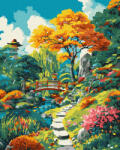 Ideyka Set pictura pe numere, cu sasiu, Toamna in Japonia, 40x50 cm (KHO6413)