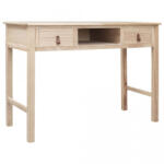 vidaXL Birou de scris, culoare naturală, 110 x 45 x 76 cm, lemn (284159) - izocor
