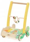 Classic World Дървен уокър Classic World - Хамелеон, с 28 дървени блокчета (CW10536) - baby Проходилка