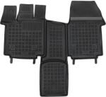 Rezaw-Plast Covorase Presuri Auto Cauciuc Dedicate VW MULTIVAN T7 versiune cu consolă centrală glisantă, toate modelele inclusiv eHybrid (PHEV) 2021 - (200133)