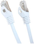 Gembird Cablu de retea GEMBIRD S FTP Cat. 6A, LSZH, 0.5m, Alb (PP6A-LSZHCU-W-0.5M)