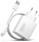 Xiaomi MDY-13-EG încărcător set combo, 100W, cablu USB-A la Type-C 1m, Alb (BHR095VEU) (BHR095VEU)
