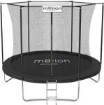 Jumi MOTION kerti trambulin, 240 cm, védőhálóval és létrával, fekete színben