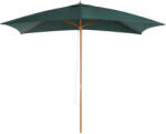 Outsunny Umbrelă din Lemn pentru Grădină, Verde, 2X3M, Design Elegant, Rezistentă la Intemperii | Aosom Romania (01-0216)