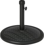 Outsunny Bază pentru Umbrelă cu Buton Reglabil, Ø46x34 cm, Negru | Aosom Romania (84D-245V00BK)