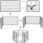 Feandrea Kiskutya-Kisállat járóka 100 cm magas (PPK81G)