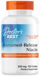 Doctor's Best Sustained-Release Niacin, 500 mg, 120 tablete, Doctor's Best