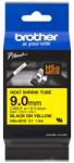 Brother Heat Shrink Tube Black on Yellow 9.0mm (HSE621E) - BestPC
