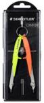 STAEDTLER Busolă, set, precisă, 2 piese, STAEDTLER "Mars Comfort 556", galben neon/portocaliu