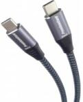 PremiumCord USB-C cable (USB 3.2 Gen 2, 3A, 60W, 20Gbit/s) cotton braid, 0.5m