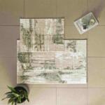TAC ® Set 2 covorase baie, Tac PasPas Vegas Verde Covor baie