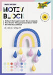 FOLIA Dekorkarton, 2 oldalas, 24x34 cm, 270 g, 20 lap, FOLIA "Basic Rainbow", 20 különböző minta (FL48249) - officepantry