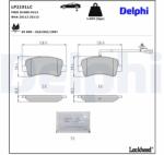 DELPHI Set placute frana DELPHI LP2191LC (LP2191LC)